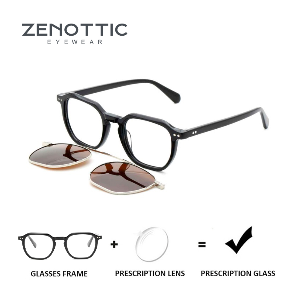 Men Shoes Zegna - ZENOTTIC-gafas graduadas con Clip magnético, montura