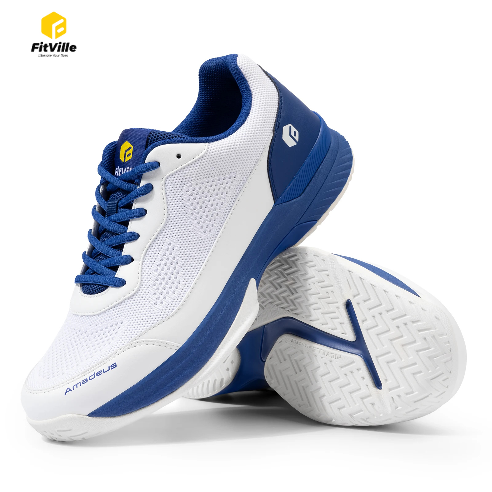 Men'S Shoes Professional - Zapatillas de tenis FitVille para hombre,