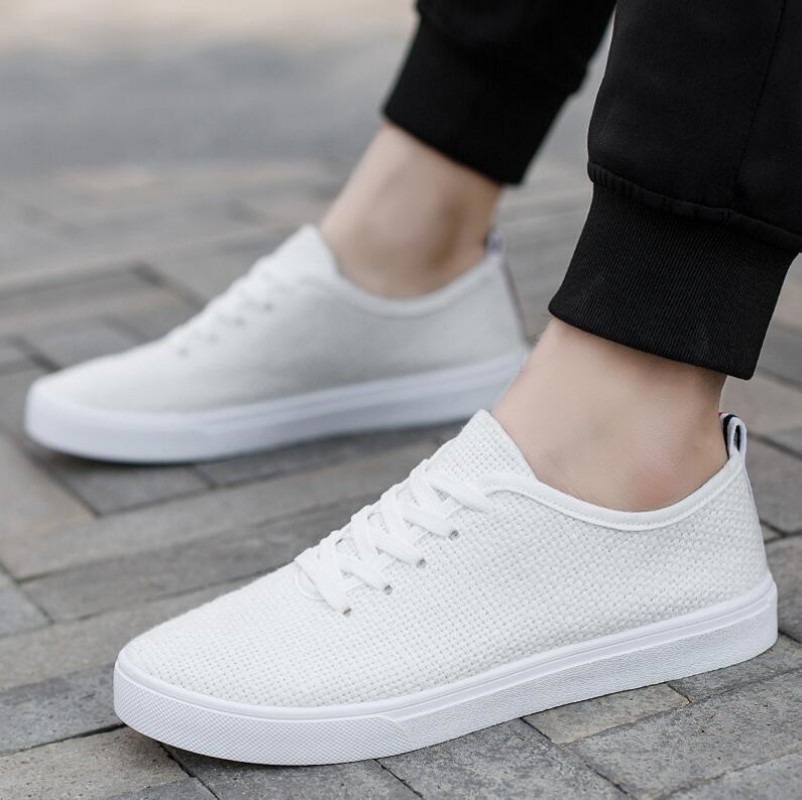Men'S Shoes For Gym - Canvastranspirables de malla para hombre, zapatos
