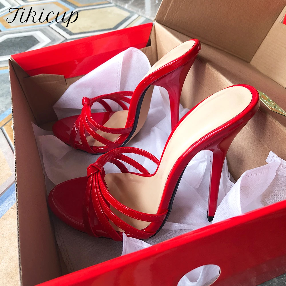 Men Shoes Red - Tikicup-Zapatillas sexis de tacón alto extremo