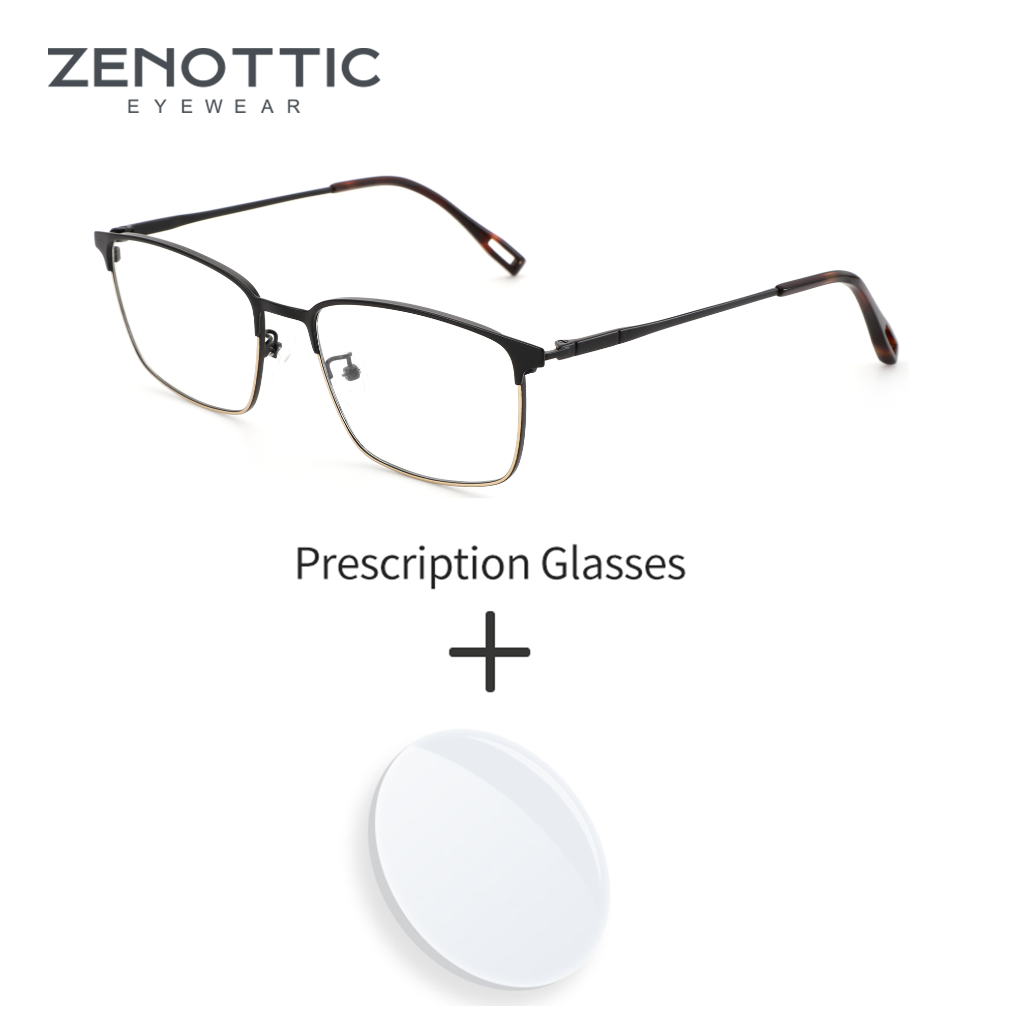 Men Shoes Zegna - ZENOTTIC (talla XL) gafas graduadas cuadradas
