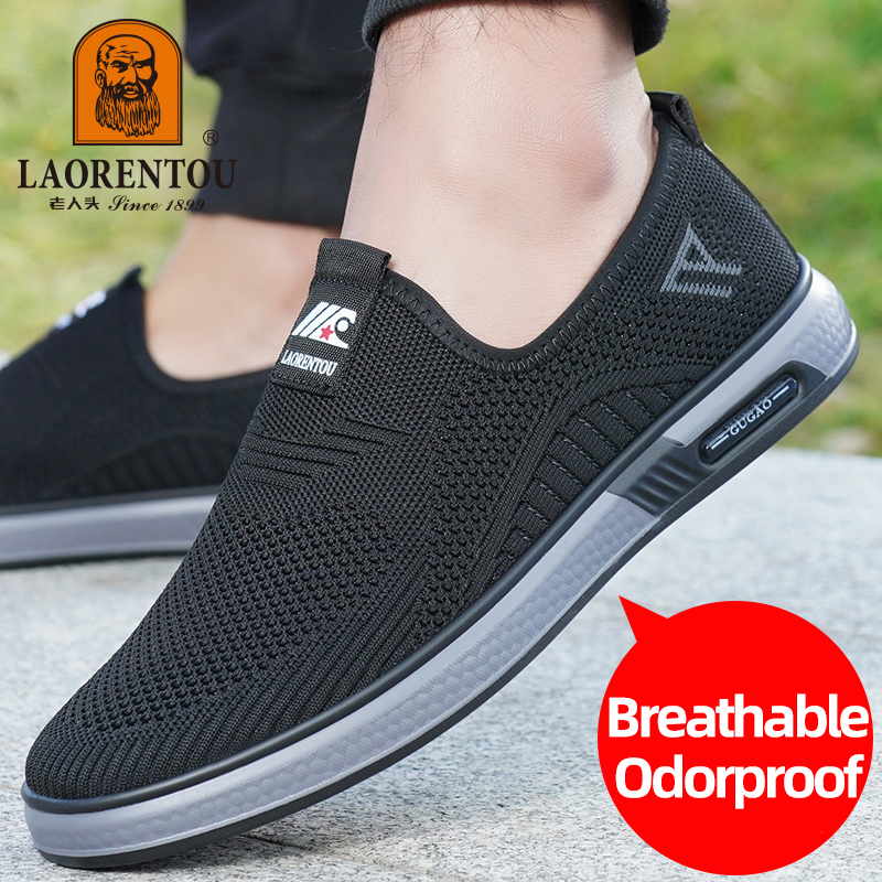 Men Shoes Zegna - LAORENTOU-zapatos de malla transpirables para hombre,