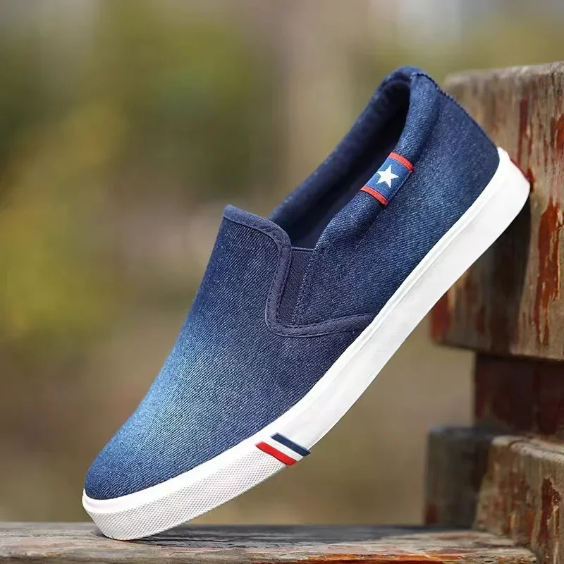 Men Shoes Vans - Zapatos de lona vaqueros para hombre,