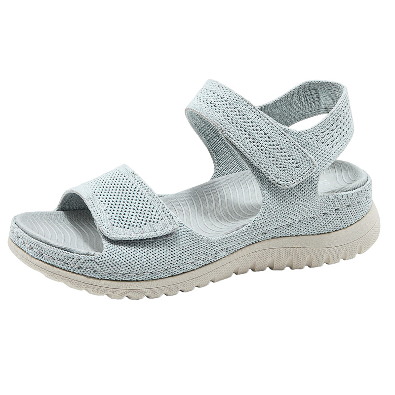 Velcro Strap Sandal - Sandalias Deportivas de Plataforma con Malla