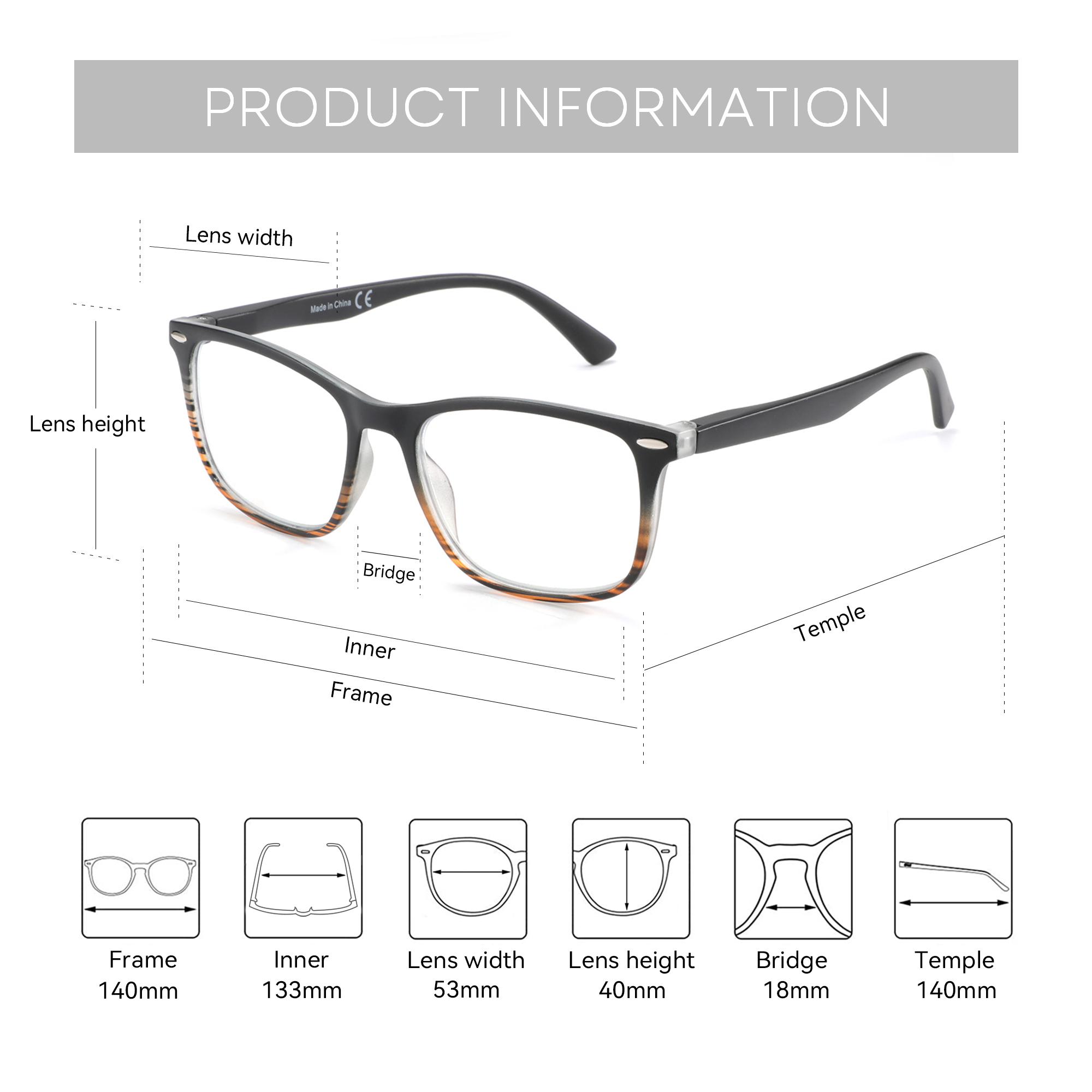 Gafas de lectura cuadradas ZEN - Men Shoes Zegna reseña y precio