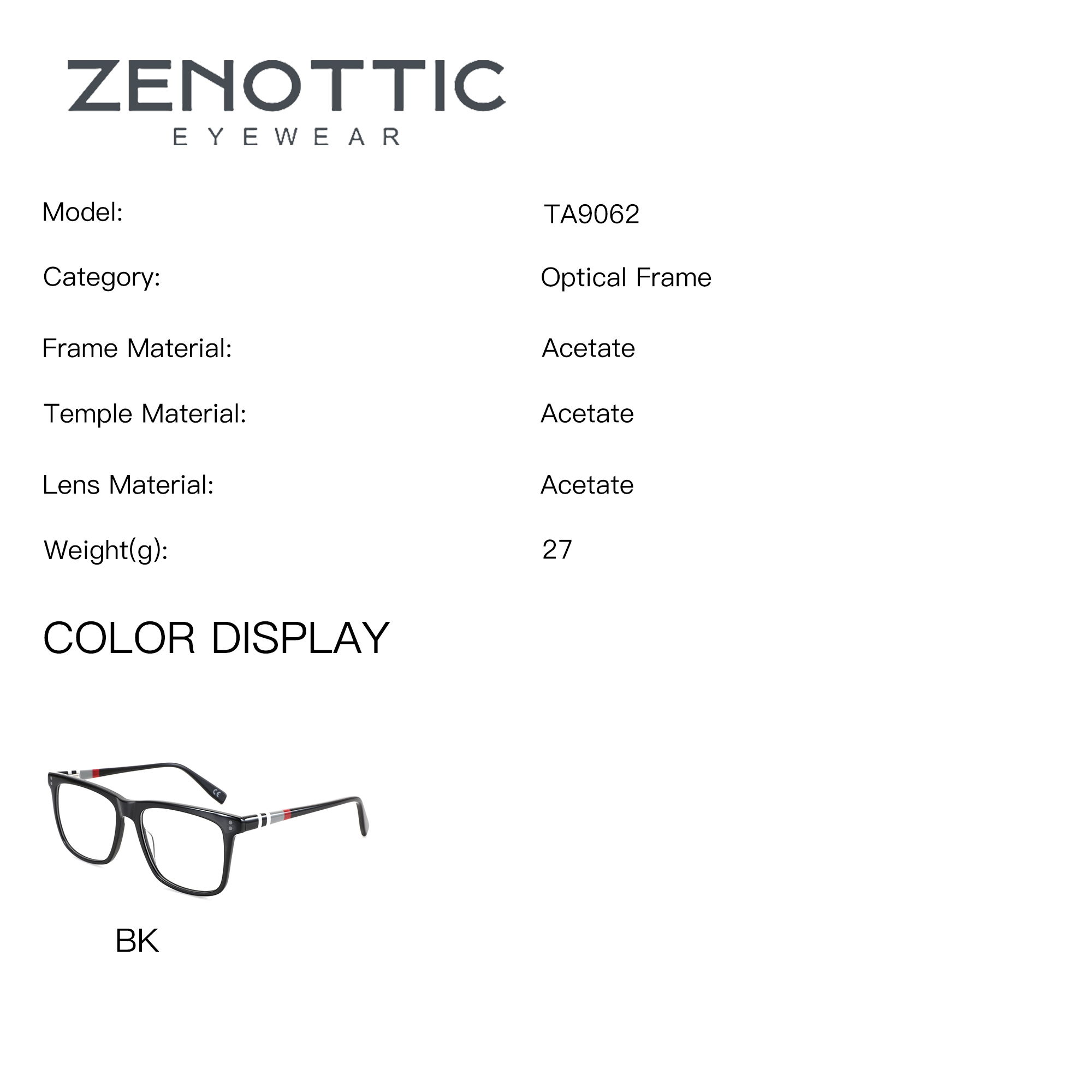 Gafas Ópticas ZENOTTIC XXL Cua - Men Shoes Zegna reseña y precio