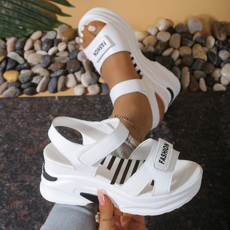 Nuevas Sandalias de Plataforma - Velcro Strap Sandal reseña y precio