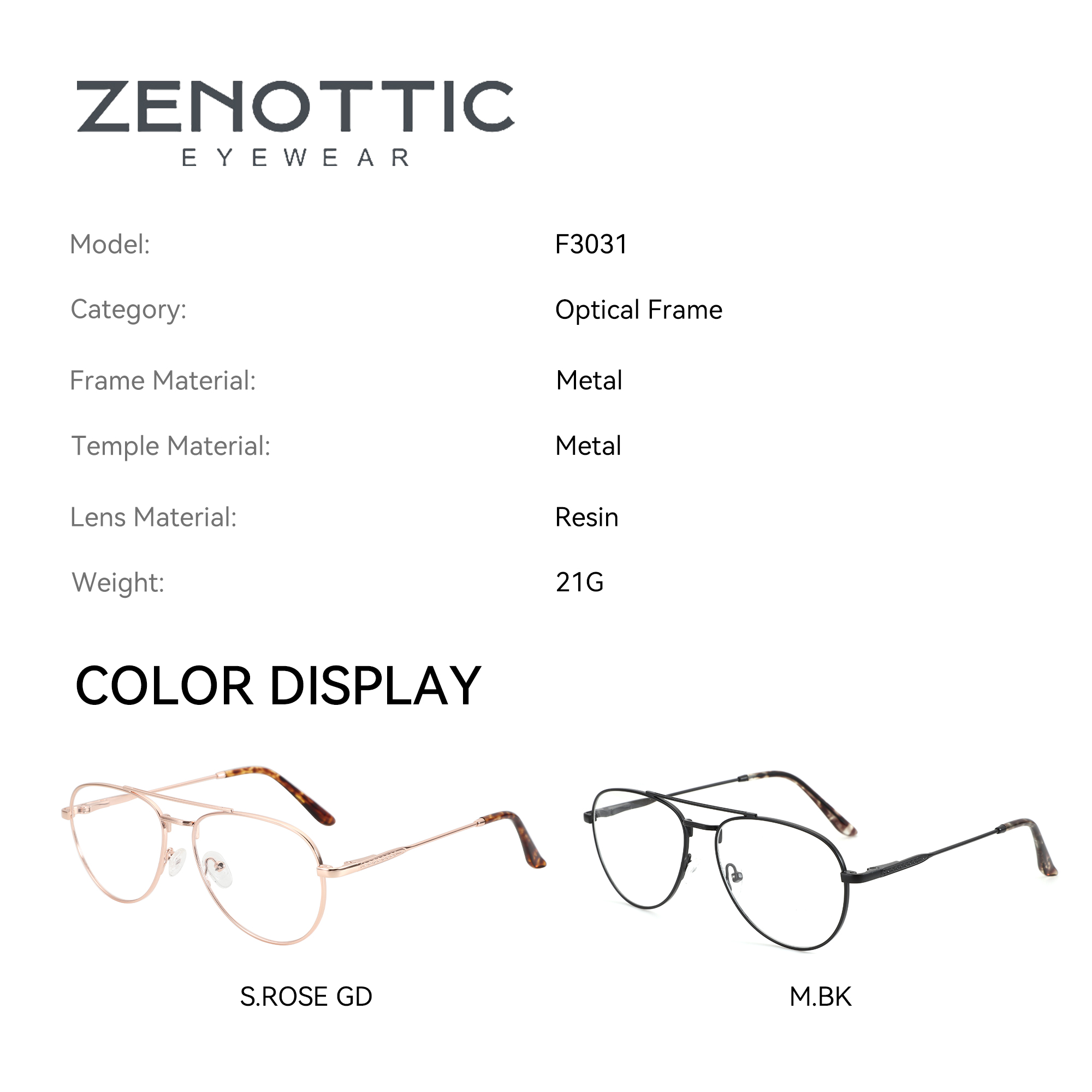 Gafas graduadas de aviador clá - Men Shoes Zegna reseña y precio