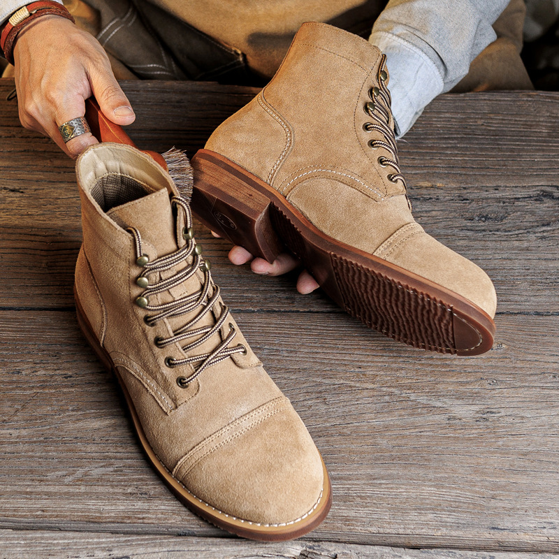 Botas de Motociclista Vintage  - Men Shoes Red reseña y precio