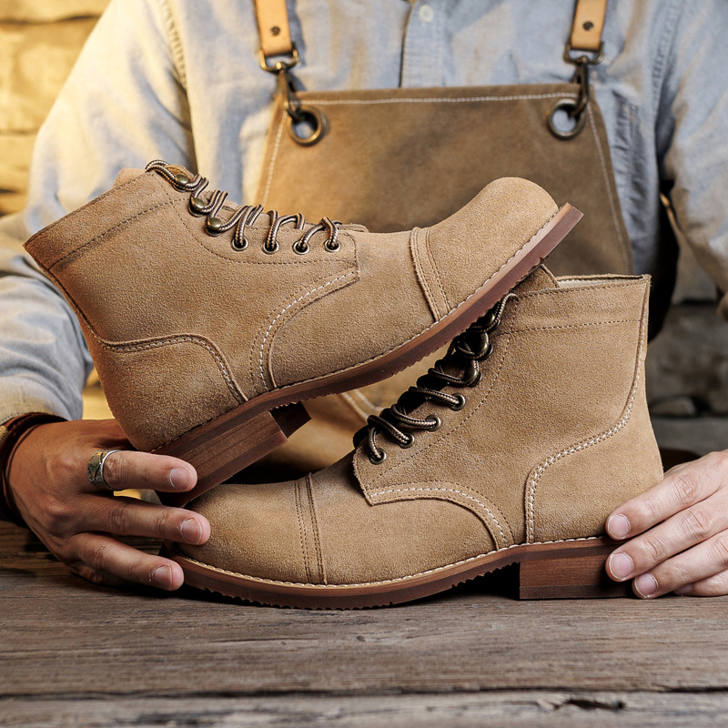 Botas de Motociclista Vintage  - Men Shoes Red reseña y precio