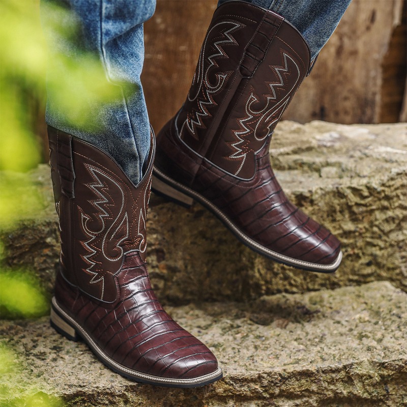 Botas de hombre con patrón de  - Men'S Shoes With Wide Toe Box reseña y precio
