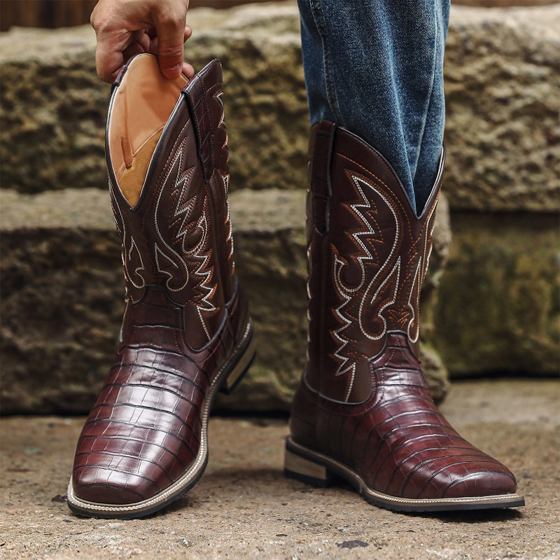 Botas de hombre con patrón de  - Men'S Shoes With Wide Toe Box reseña y precio