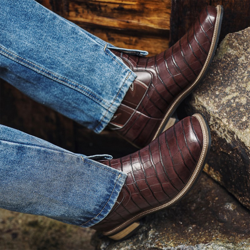 Botas de hombre con patrón de  - Men'S Shoes With Wide Toe Box reseña y precio