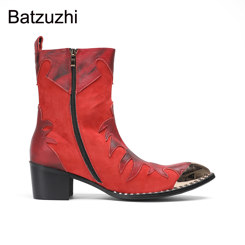 Botas de tacón alto de 6,5 cm  - Men Shoes Red reseña y precio