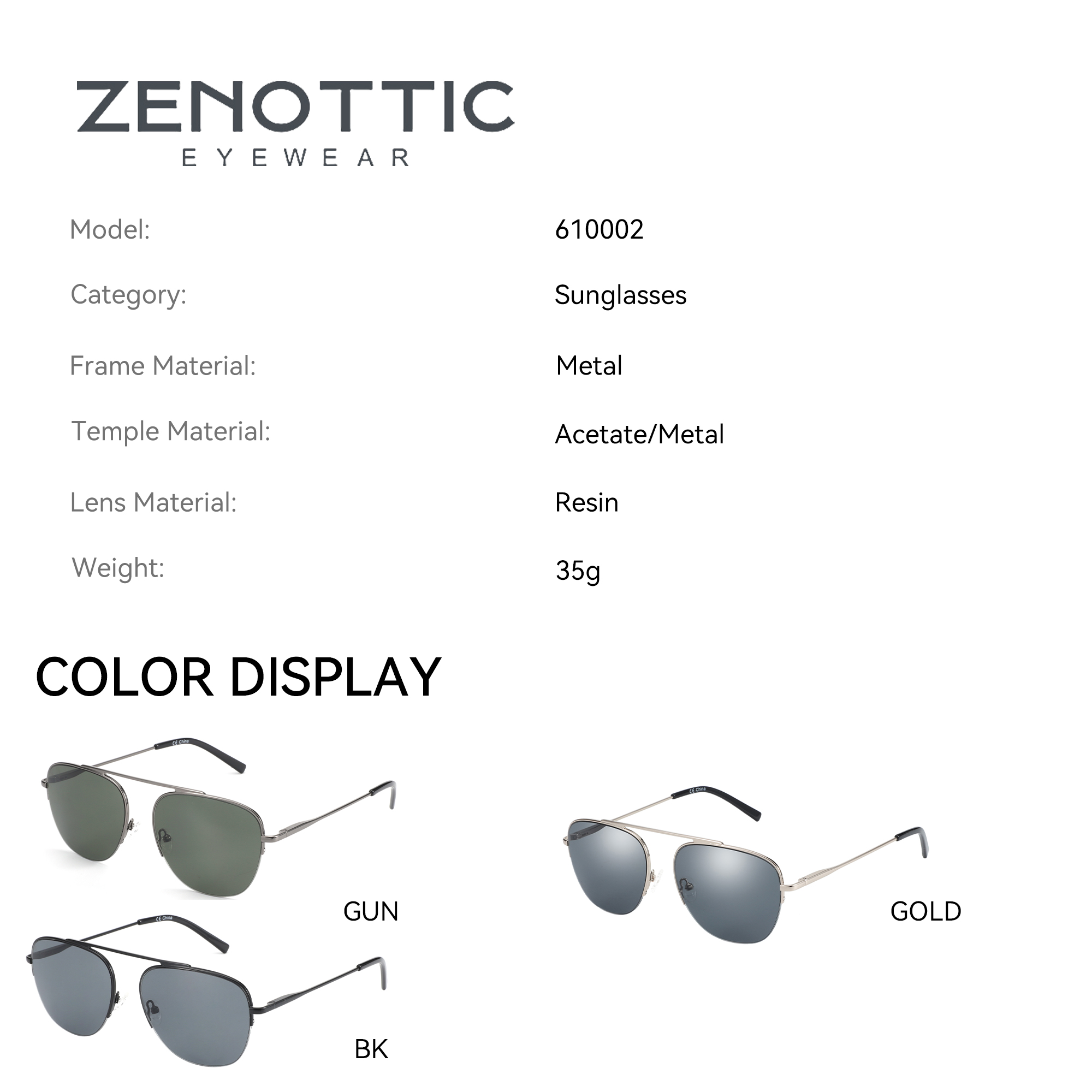 ZENOTTIC moda piloto UV400 pro - Men Shoes Zegna reseña y precio