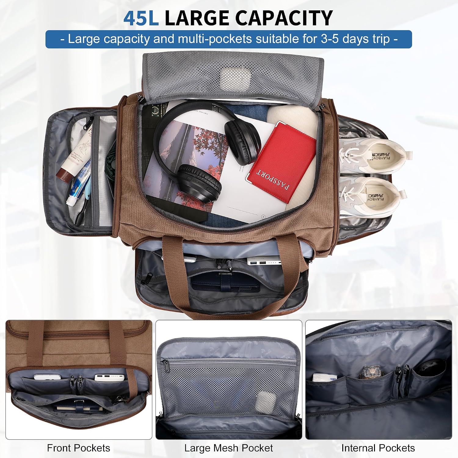 Bolsa de Lona para Hombre 3 en - Men'S Shoes For Gym reseña y precio