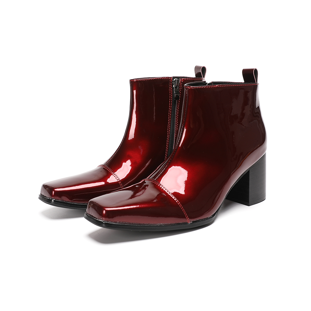 Botas de tacón alto de cuero g - Men Shoes Red reseña y precio