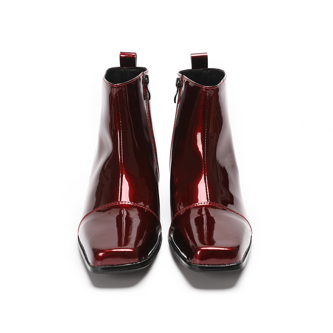 Botas de tacón alto de cuero g - Men Shoes Red reseña y precio