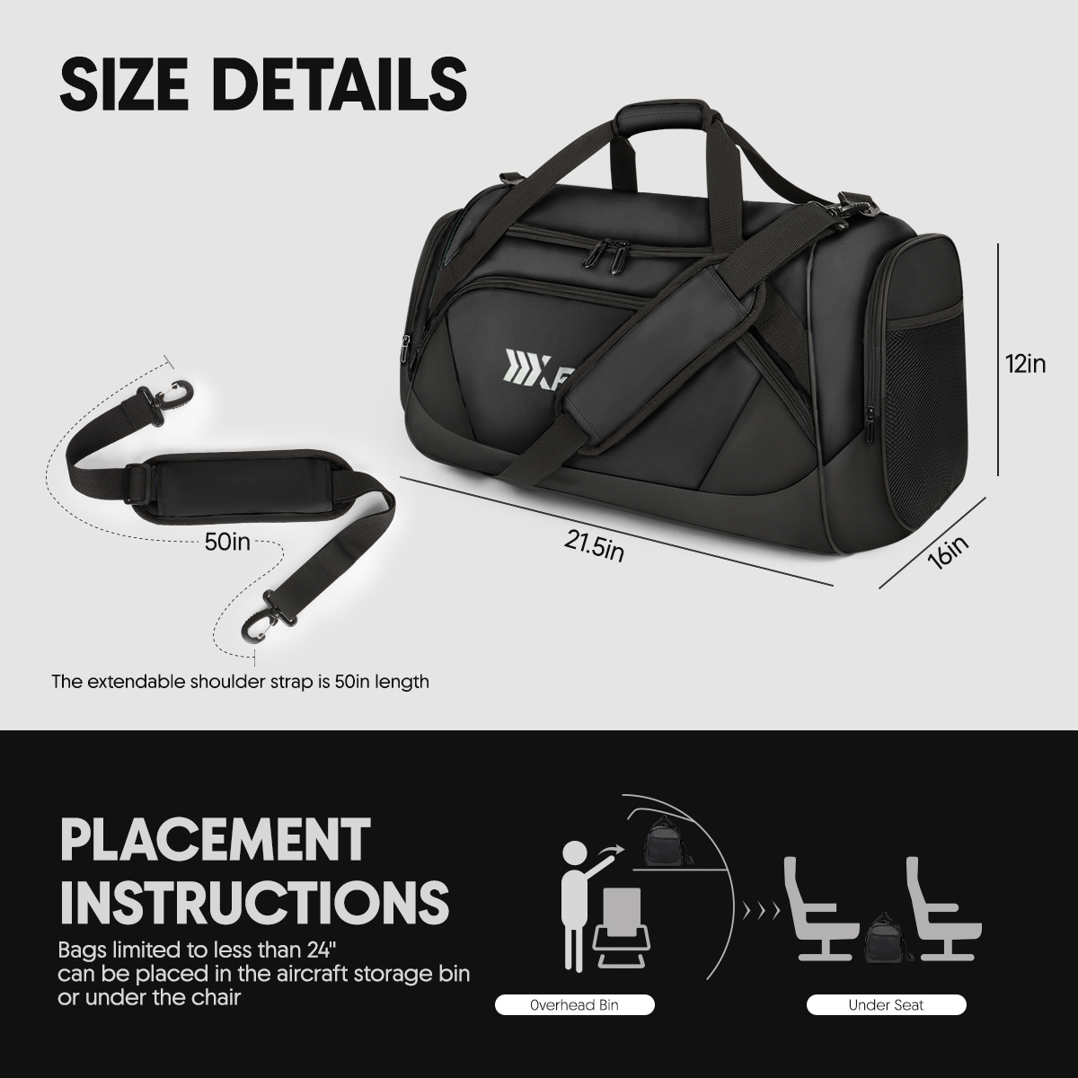 Bolsa de Viaje Deportiva con C - Men'S Shoes York reseña y precio