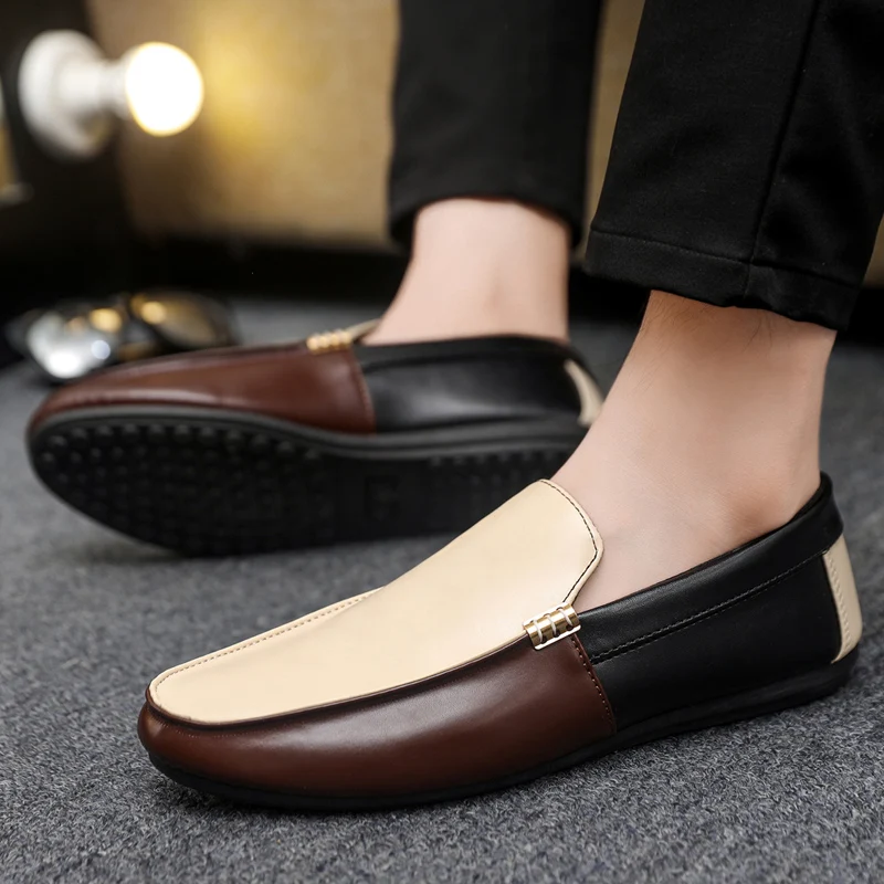 Mocasines de cuero a la moda p - Men'S Shoes Hey Dude reseña y precio