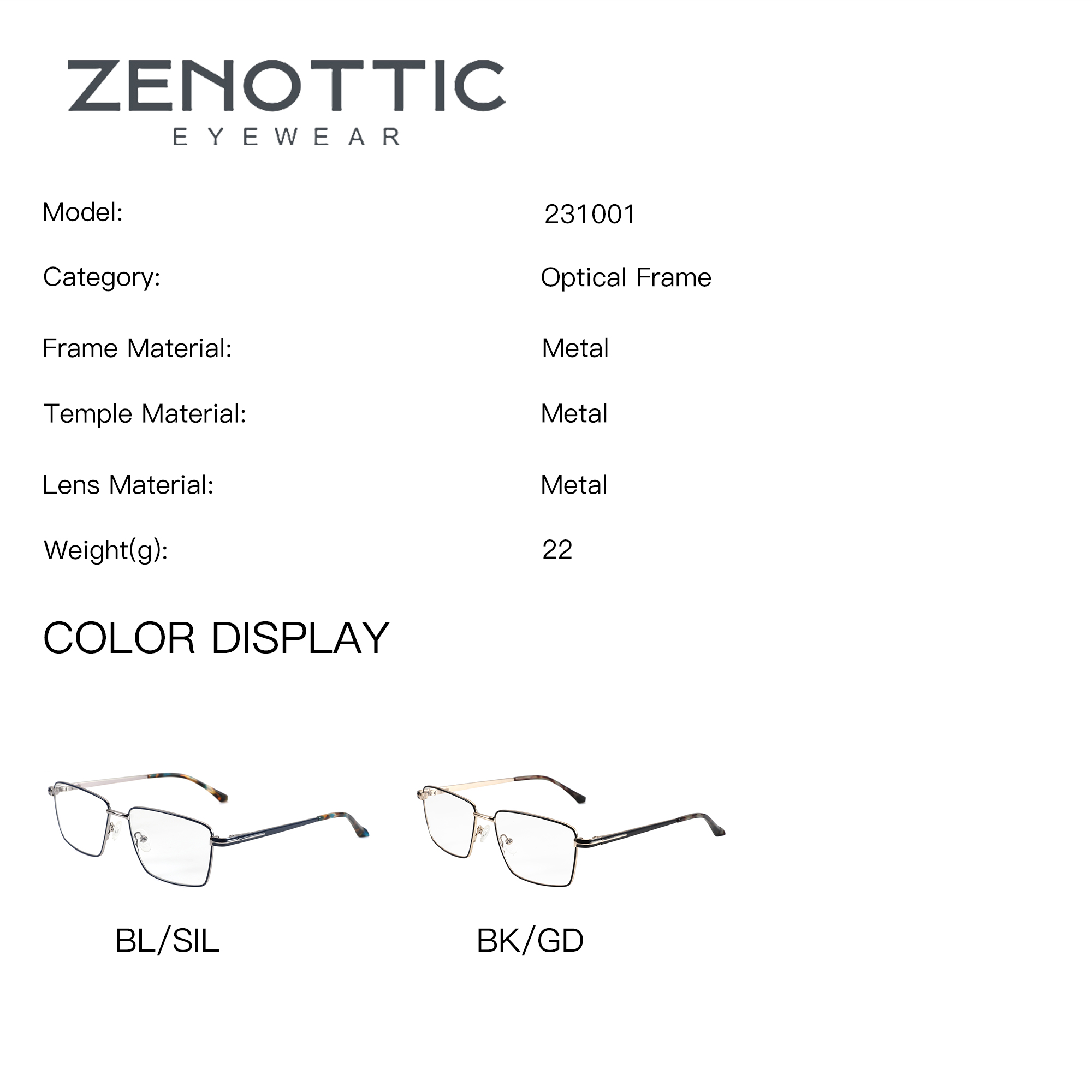 Gafas Graduadas Premium ZENOTT - Men Shoes Zegna reseña y precio