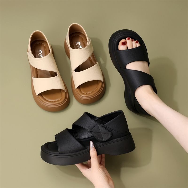 Sandalias Planas de Mujer con  - Velcro Strap Sandal reseña y precio