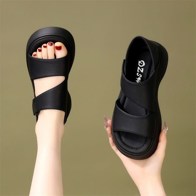 Sandalias Planas de Mujer con  - Velcro Strap Sandal reseña y precio